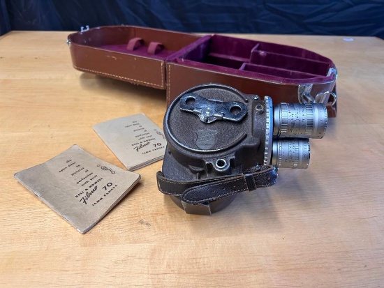 Bell & Howell Filmo 70 16mm Camera in Case w/ Manuals & Accessories