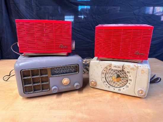 (4) Vintage Radios, Arvin, Sylvania, Hallicrafters Centennial