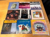 9 Vinyl 33rpm Records, Cat Stevens, Beatles, Frank Zappa, Dr Hook, Dave Clark Five, Magical Mystery