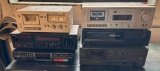 Lot of Six, 8 Track, Cassette, Receivers, CD, AKAI CS-MD2, Optimus Receiver, Vector Research
