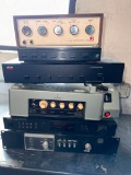 Group of Six Stereo Components, Processor, Speaker Selectors and More, Heath, Siemens, Adcom, Jensen