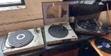 Lot of 3 Vintage Turn Tables, Kenwood, BIG & Sansui, As-Is Condition, Most Need Work