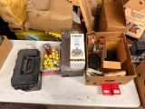 Table of Items, Golf Balls, Tube Amps, Light Bulb, Tool Box, Speakers, Misc.