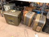 Group of Vintage Projectors and Tape Recorders