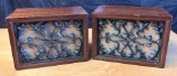 Pair of Vintage Art-Deco Coral Speakers