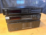3 Kenwood Components; KT-88 AM/FM Stereo Tuner, KC-206 Amplifier, KM-106 Amp