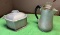 Guardian Heart Shaped Roast Pan w/ Lid and Coffee Pot