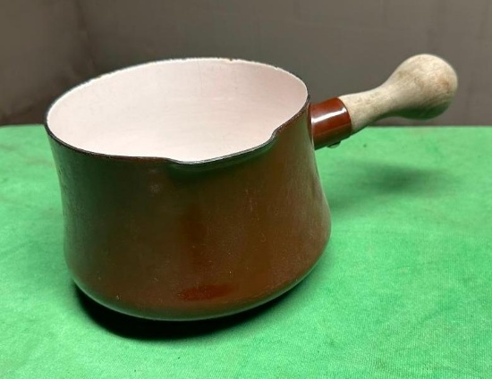 Vintage MCM Dansk Cookware Pot w/ Wood Handle and Spout