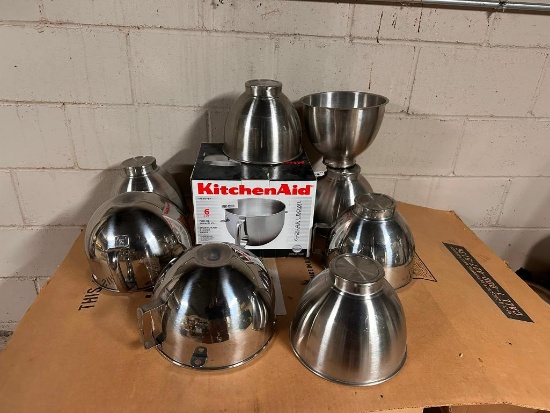 9 KitchenAid Stand Mixer Bowls, Various Types
