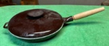 COPCO Cast Enamel 10in Fry Pan / Skillet w/ Lid
