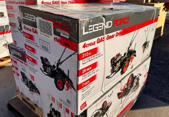 Legend Force 4 Cycle Gas Rear Tine Tiller, 20in, New in Box