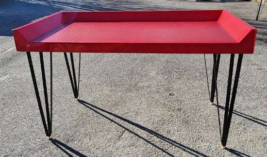 Holly Red Folding Table 60in x 20in x 36in