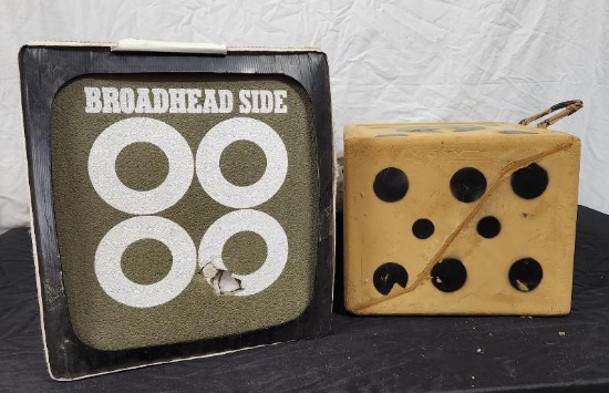 Lot of 2 Archery Cube Targets