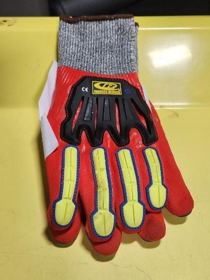 New Pair, Ringers Gloves R-Flex Cut Resistant, Nitrile - Full Dip, Size Large, Style 068