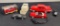 Lot of 6 Diecast Cars, Car Shaped Novelty Phone & Video Tape Rewinder