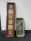 Lot of 2 Vintage Jack Daniel's Whiskey Coaster Framed Collection & Serving Tray