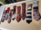 Lot of 8 Assorted Design Neck Ties - Tabasco Sauce Theme Included