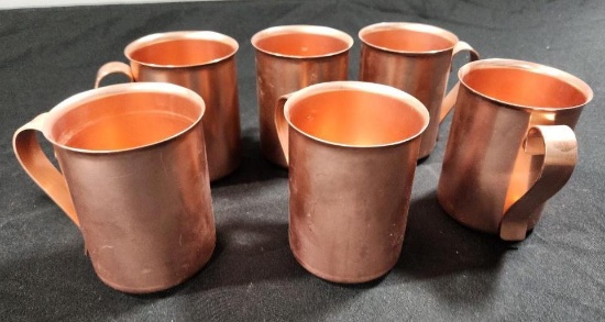 (6) Color Craft Moscow Mule Mugs