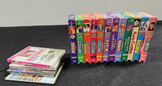 VHS Tapes & DVDs; The Best of Otis, Andy Griffith, Barney, etc