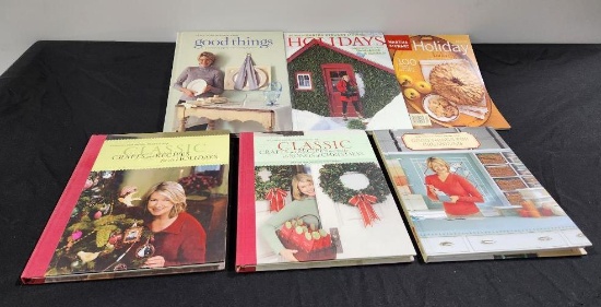 Lot of 6 Martha Stewart Crafts & Recipe Cook Books and Magazines