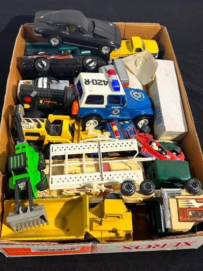 Box of Collectible Toy Cars