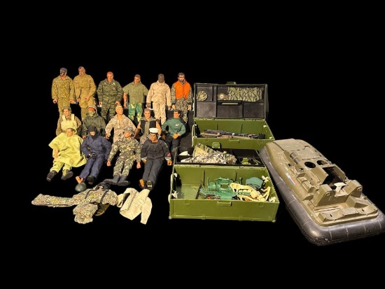 Group of GI Joe Action Figures, Killer Whale & Accessories