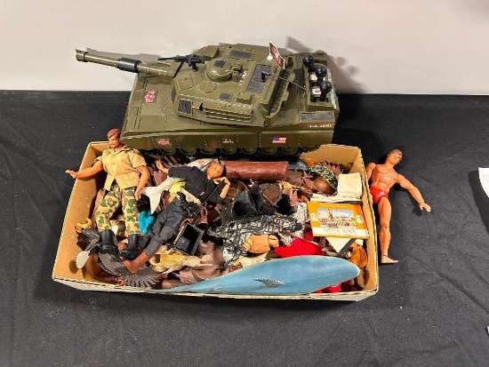 Vintage Marx Western Action Figures & Accessories; Geronimo, Jane West, etc