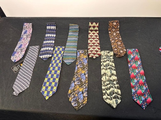 Lot of 10 Grateful Dead Series & Silk Neck Ties