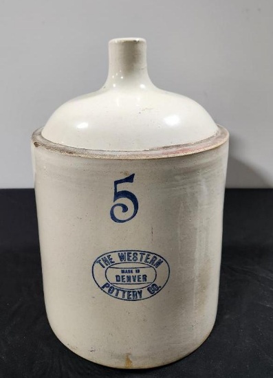 Vintage Western Pottery Co. #5 Crock