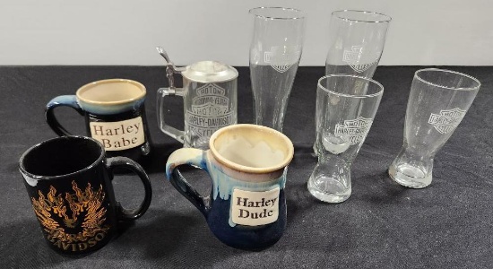 Harley Davidson Mugs & Glasses