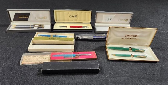 Collection of Vintage Pens & Cases