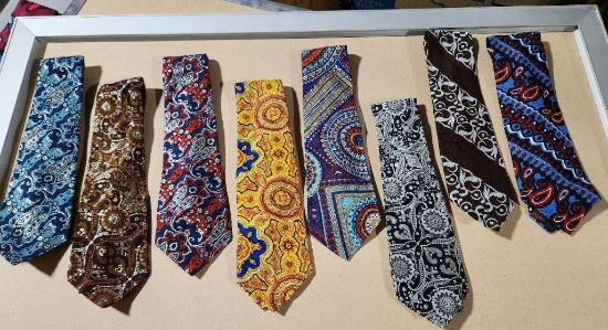 Lot of 8 Assorted Design Neck Ties