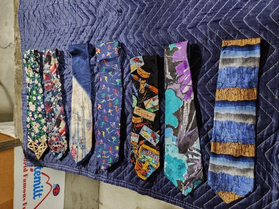 Lot of 7 Assorted Design Neck Ties