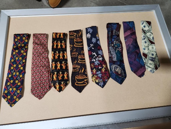 Lot of 8 Assorted Design Neck Ties