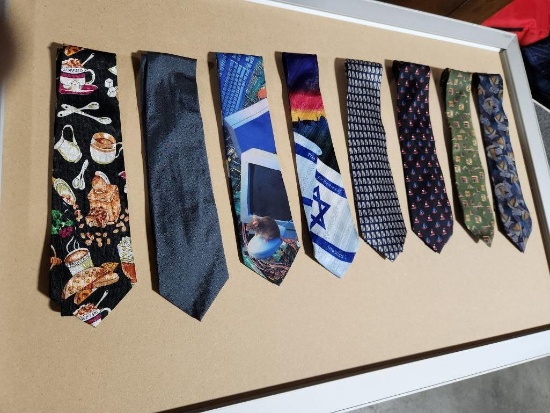 Lot of 8 Assorted Design Neck Ties