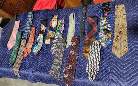 Lot of 17 Assorted Design Neck Ties