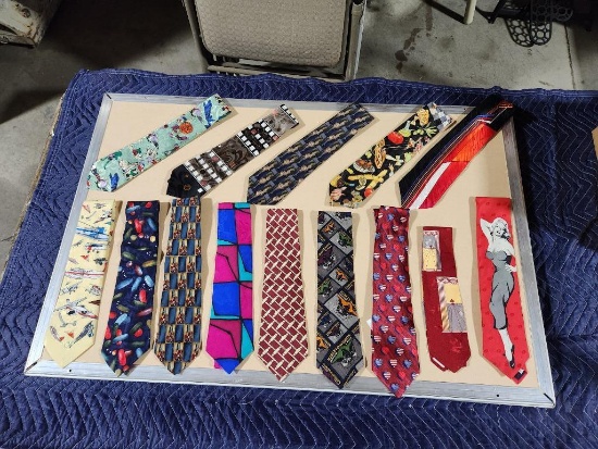 Lot of 14 Assorted Design Neck Ties