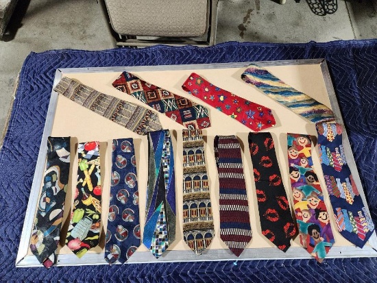 Lot of 13 Assorted Design Neck Ties