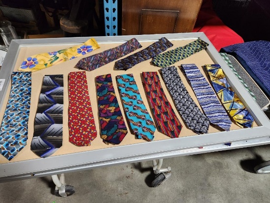 Lot of 13 Assorted Design Neck Ties