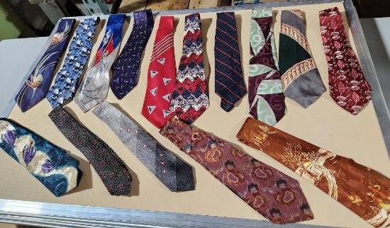 Lot of 15 Assorted Design Neck Ties