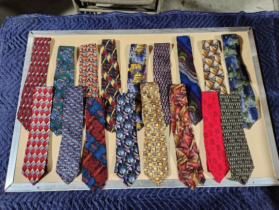 Lot of 17 Assorted Design Neck Ties