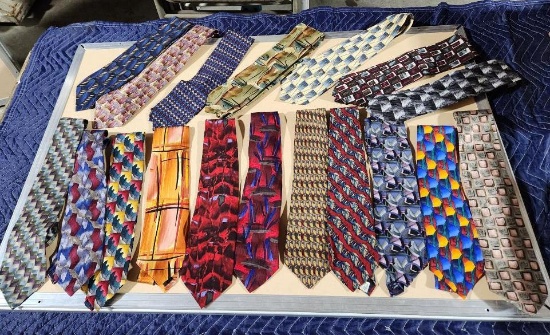 Lot of 18 Assorted Design Neck Ties
