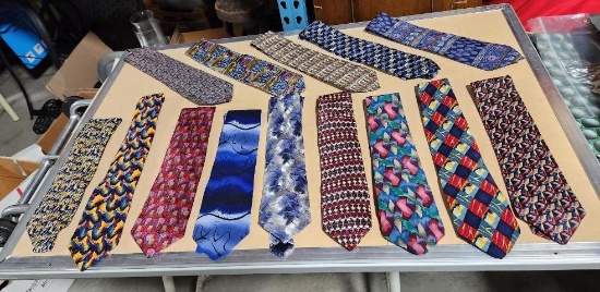 Lot of 14 Assorted Design Neck Ties