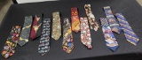 Lot of 12 Assosrted Design Neck Ties