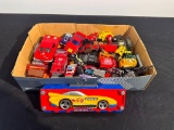 Box of Collectible Toy Cars & Hotwheels Storage Box