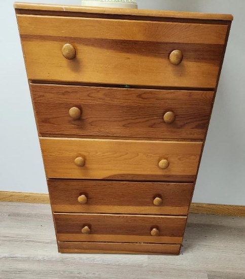 5-Drawer Pine Chest of Drawers