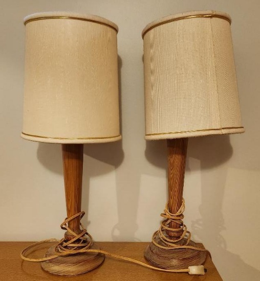 Pair / Mid-Century Modern Table Lamps, Matching