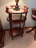 Nice Mahogany 3-Tiered Shelf / Side Table
