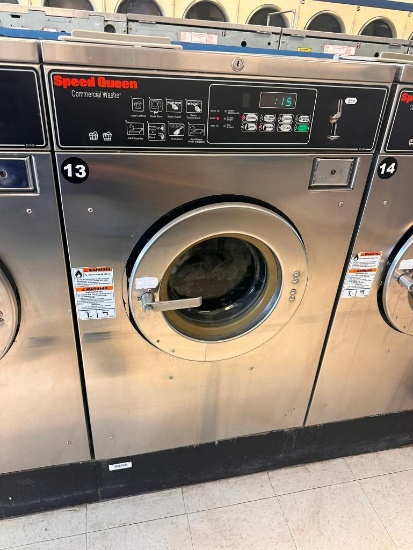 Speed Queen 30lb Commercial Washer - Model: SC30NC2OP60001 - Working