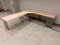 2 Piece L-Shape Desk w/ 3-Drawer File Cabinet 90